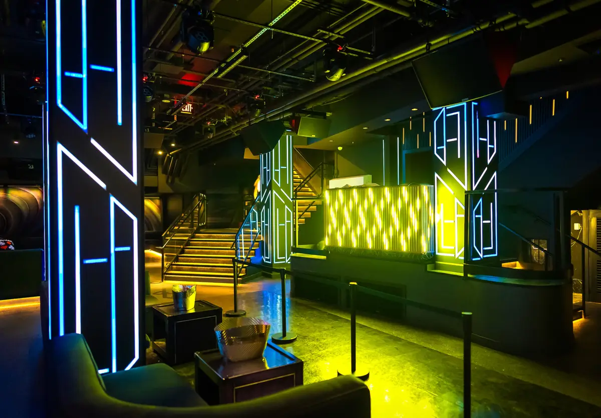 West 8 nightclub downtown LA interior